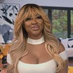 Kenya’s white confessional top on The Real Housewives of Atlanta