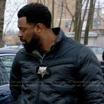 Kevin’s black jacket with chevrons on Chicago PD