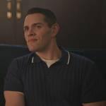 Kevin’s navy ribbed polo on Riverdale