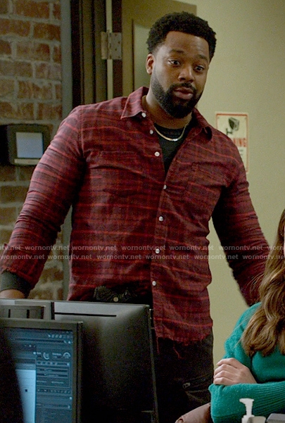 Kevin's red plaid shirt on Chicago PD