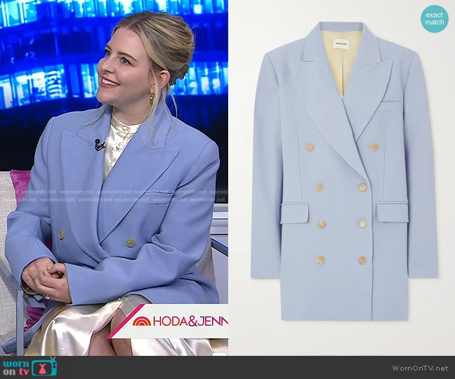 Khaite Balton Oversize Blazer Jacket worn by Heléne Yorke on Today