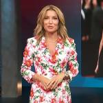 Kit’s floral print blazer dress on Access Hollywood