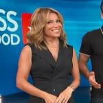 Kit’s black sleeveless shirtdress on Access Hollywood