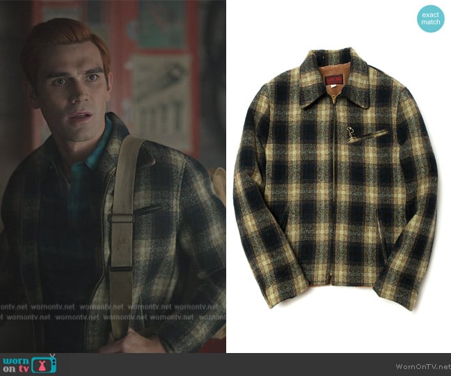 Labour Union Mustard Plaid Sports Jacket worn by Archie Andrews (K.J. Apa) on Riverdale