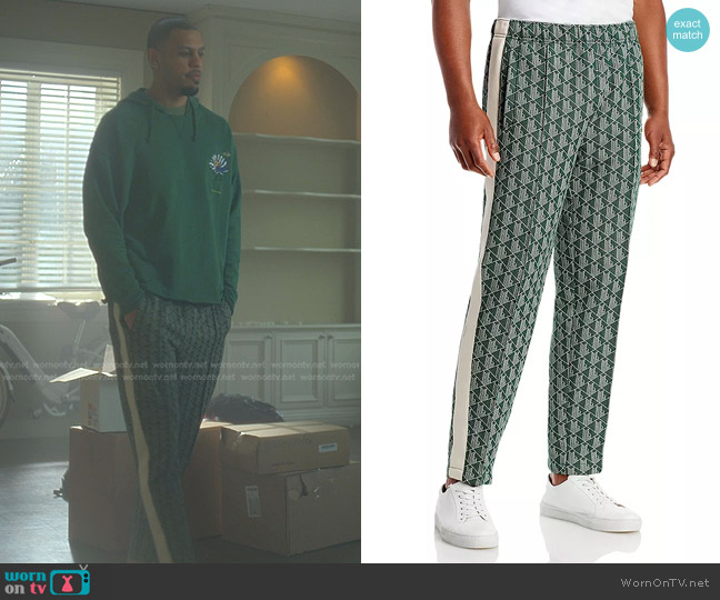 Lacoste Printed Track Pants worn by Isaac Hall (Sarunas J. Jackson) on Good Trouble