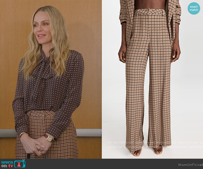 L'Agence Pilar Wide Leg Pants worn by Laura Baker (Monet Mazur) on All American