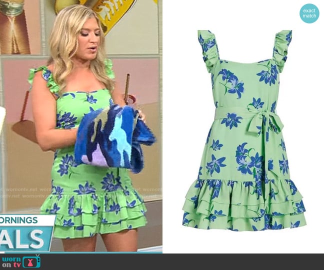 Likely Mini Charlotte Dress worn by Ashley Bellman on CBS Mornings