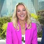 Lindsay Czarniak’s pink blazer and butterfly print cami on Today