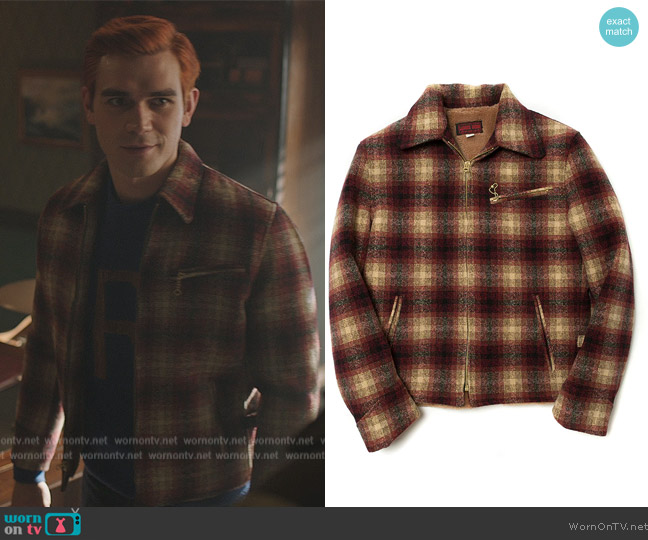 Labour Union Burgundy Plaid Sports Jacket worn by Archie Andrews (K.J. Apa) on Riverdale