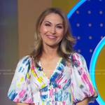 Lori’s tie dye button front dress on Good Morning America