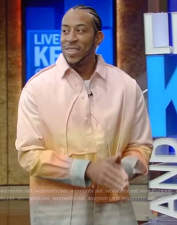 Ludacris's ombre shirt on Live with Kelly and Mark