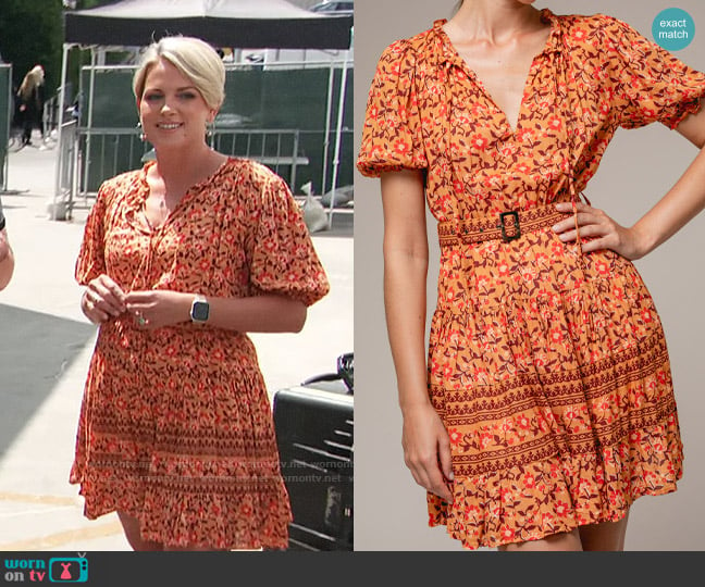 Lusana Ayla Dress in Nectar worn by Jamie Yuccas on CBS Mornings