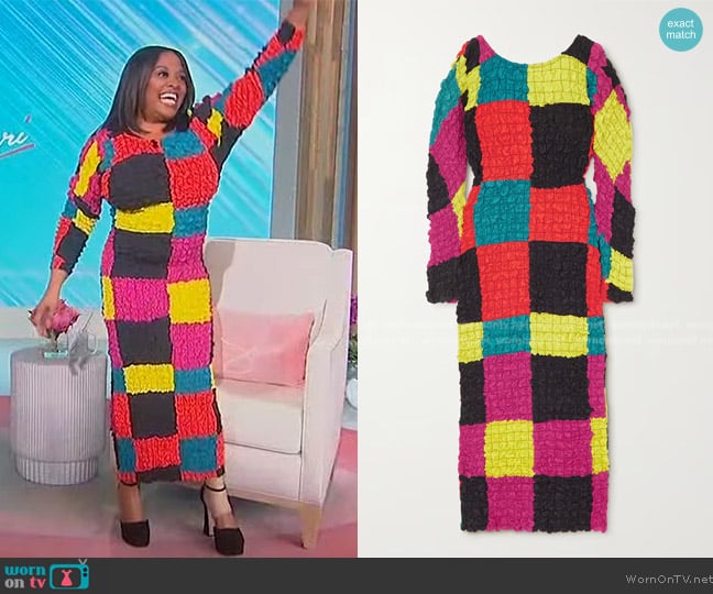 Mara Hoffman Kassia Midi Dress worn by Sherri Shepherd on Sherri