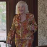 Margaret Snr’s paisley print top and pants on The Real Housewives of New Jersey