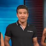 Mario’s black polo on Access Hollywood