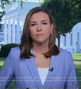 Mary’s blue double breasted blazer on Good Morning America