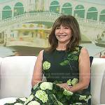 Mary Steenburgen’s green floral dress on Today