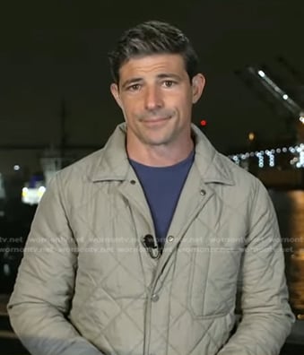 Matt Gutman's grey quilted jacket on Good Morning America