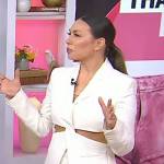 Melissa Garcia’s white cutout blazer on Today