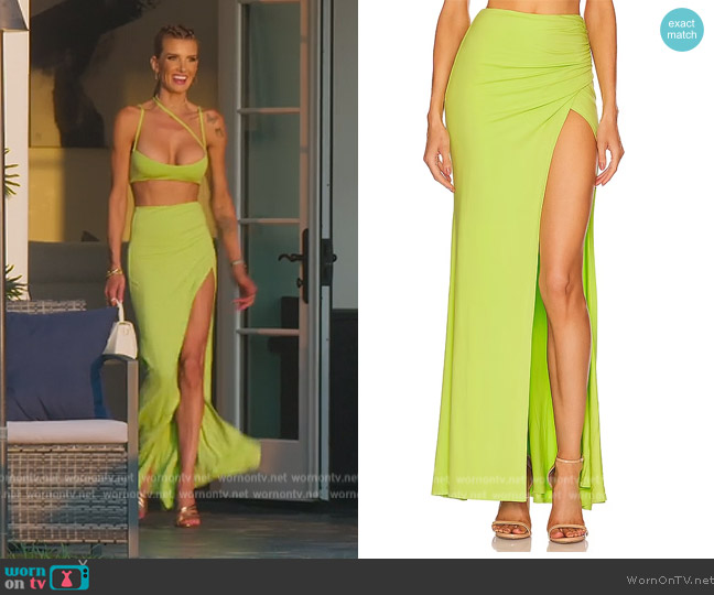 Michael Costello x REVOLVE Zendaya Skirt worn by Nicole Young on Selling Sunset