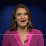 Molly Hunter’s pink tie waist blazer on Today