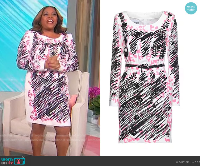 WornOnTV: Sherri’s abstract print mini dress on Sherri | Sherri ...