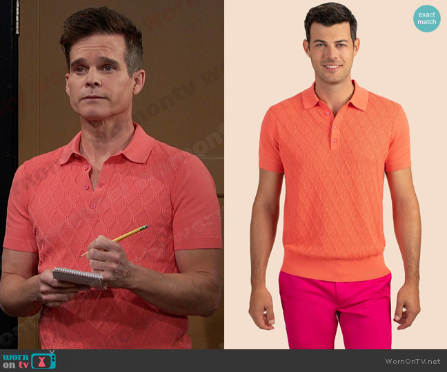 Mr Turk Lucas Polo worn by Leo Stark (Greg Rikaart) on Days of our Lives