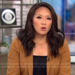 Nancy Chen’s brown blazer on CBS Mornings