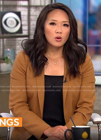 Nancy Chen's brown blazer on CBS Mornings