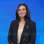 Dr. Natalie Azar’s black embellished blazer on Today