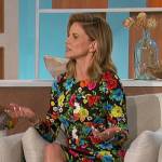 Natalie’s floral print mini dress on The Talk