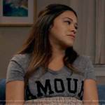 Nell’s AMOUR t-shirt on Not Dead Yet