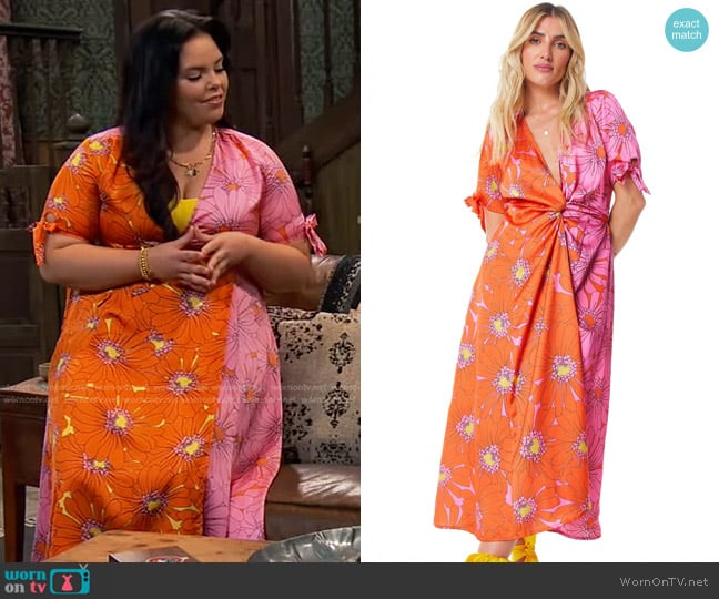 Never Fully Dressed Iris Zsa Zsa Dress worn by Lou Hockhauser (Miranda May) on Bunkd