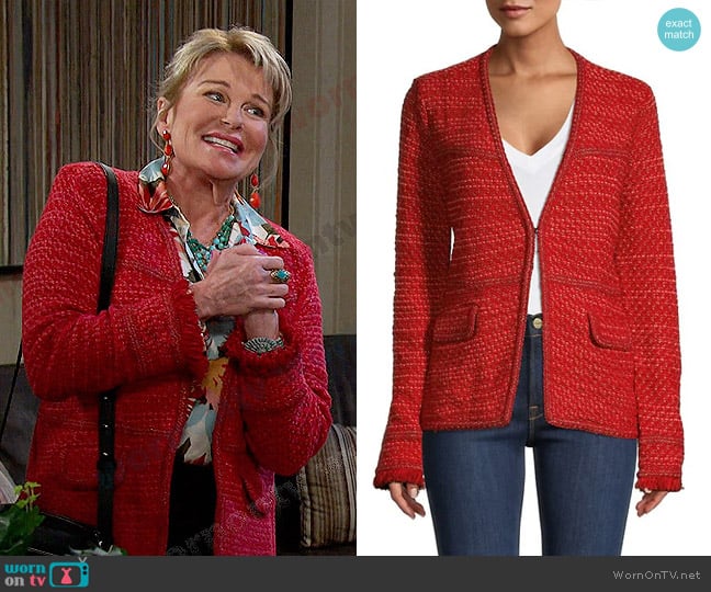 Nic + Zoe Up Tempo Tweed Jacket worn by Bonnie Lockhart (Judi Evans) on Days of our Lives