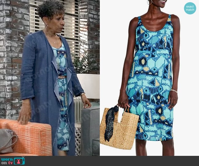 Nic + Zoe Summer Solstice Dress worn by Stella Henry (Vernee Watson) on General Hospital