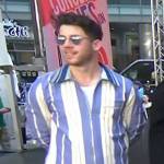 Nick Jonas’s blue striped shirt on The Today Show