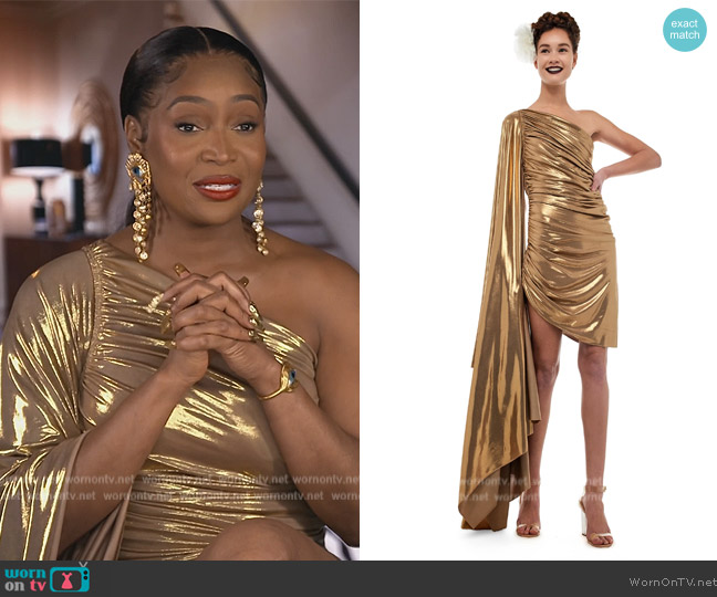 Norma Kamali Diana Mini Dress worn by Marlo Hampton on The Real Housewives of Atlanta