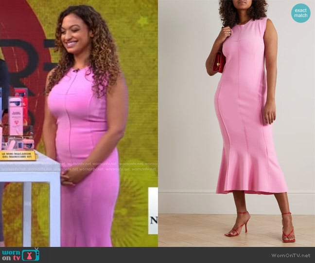 WornOnTV: Milly Almodovar’s pink seamed sleeveless dress on Good ...