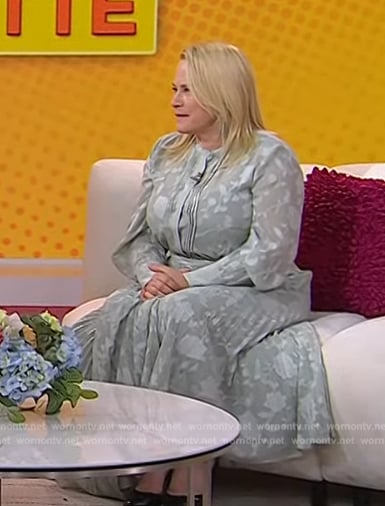 Patricia Arquette’s mint floral shirtdress on Today