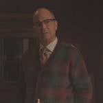 Dr Werthers’s red and blue plaid cardigan on Riverdale