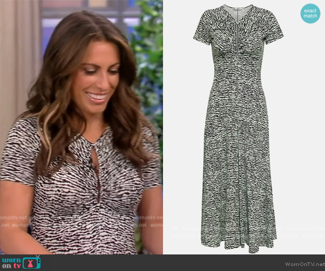 Proenza Schouler Printed keyhole maxi dress worn by Alyssa Farah Griffin on The View