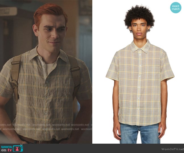 Rag and Bone Brown Gus Shirt worn by Archie Andrews (K.J. Apa) on Riverdale