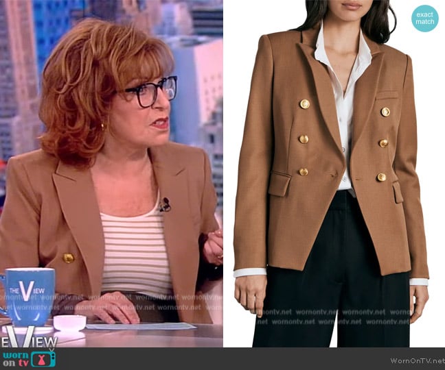 Rag and Bone Preston Double Breasted Wool Blend Blazer worn by Joy Behar on The View