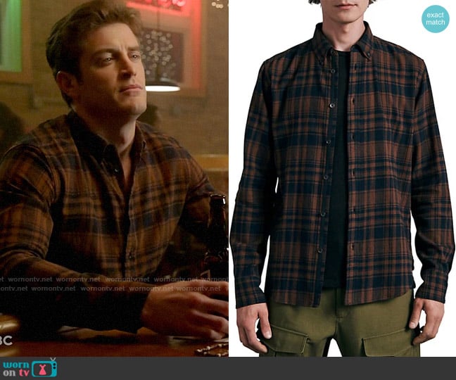 Rag & Bone Tomlin Shirt worn by Sam Carver (Jake Lockett) on Chicago Fire