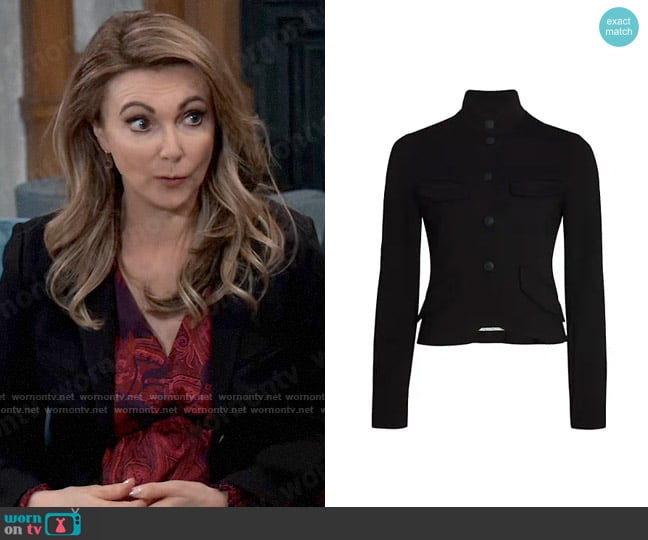 Rag and Bone Colby Jacket worn by Holly Sutton (Emma Samms) on General Hospital