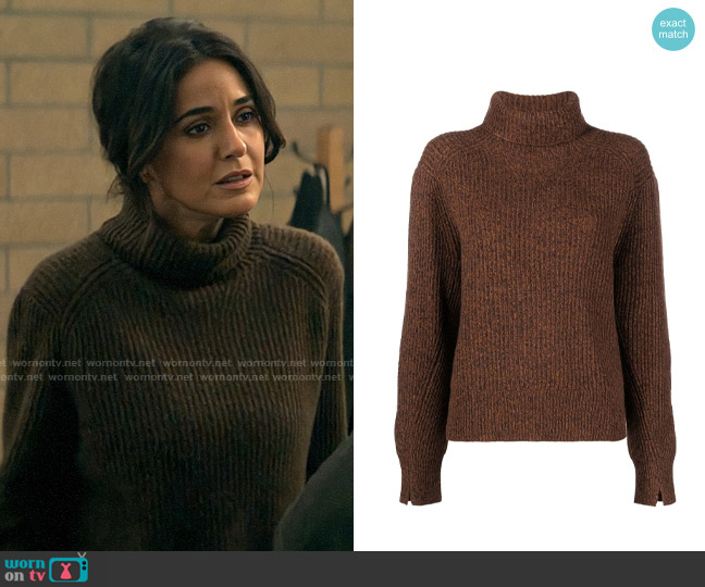 Lana’s brown turtleneck sweater on Superman and Lois