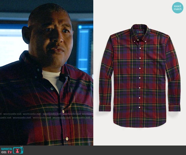 Polo Ralph Lauren Plaid Twill Shirt worn by Albert Gibson (Omar Benson Miller) on True Lies