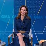 Rebecca’s denim shirtdress on Good Morning America