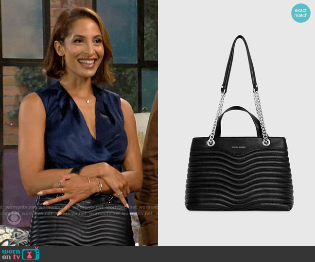 Rebecca Minkoff M.A.B. Quilted Satchel worn by Lily Winters (Christel Khalil) on The Young and the Restless