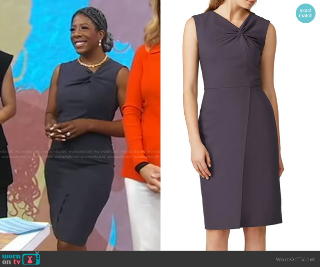 WornOnTV: Dr. Christina Madison’s grey twisted sheath dress on Good ...